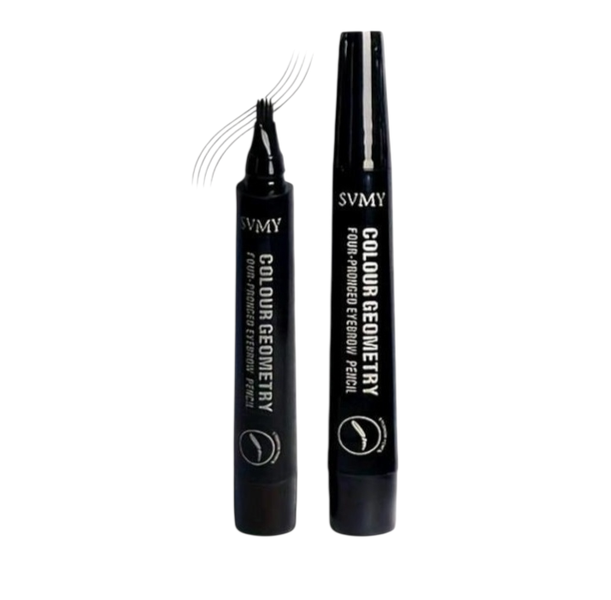 Natural Look 4-Prong Eyebrow Pencil - 2 Pieces Brow Pen Set