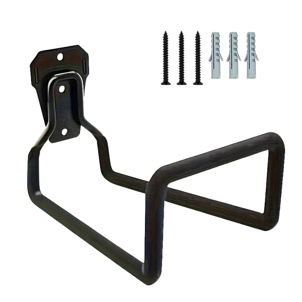 Heavy-Duty Wall Mount Durable Hose Holder Garden Hose Organizer - Black