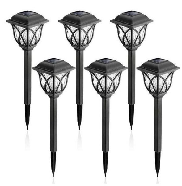 6 Pc Solar Garden Lights