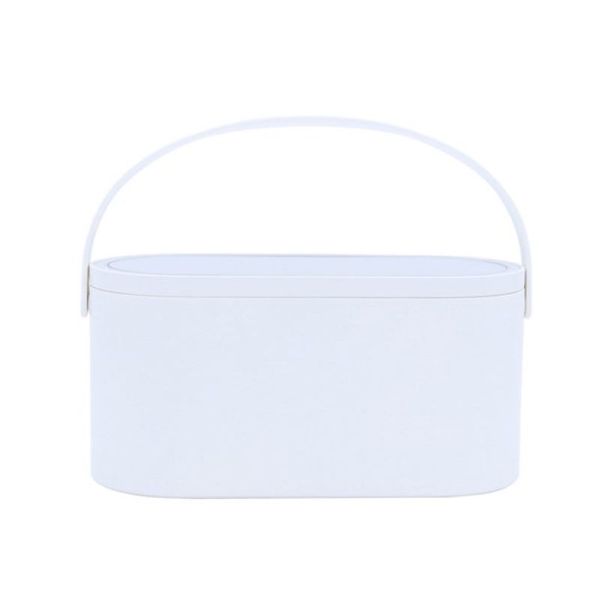 3 in 1 Makeup Storage with Mirror &amp; LED Light - White