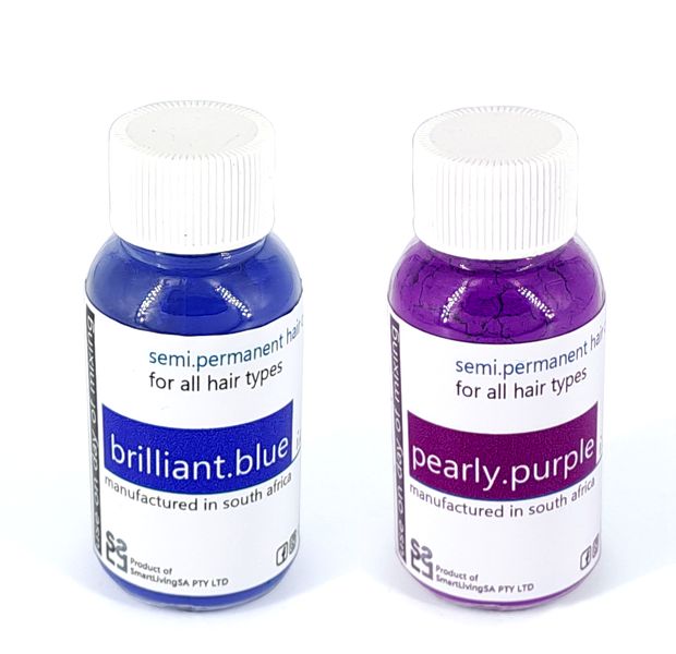 i.colour.me - Semi-Permanent Hair Colour Powder Combo - Blue&amp;purple