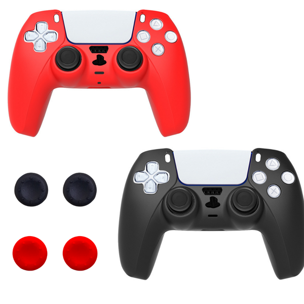 2 Pack - Smooth Silicone Case BN15 With Finger Grips for PS5 Controller