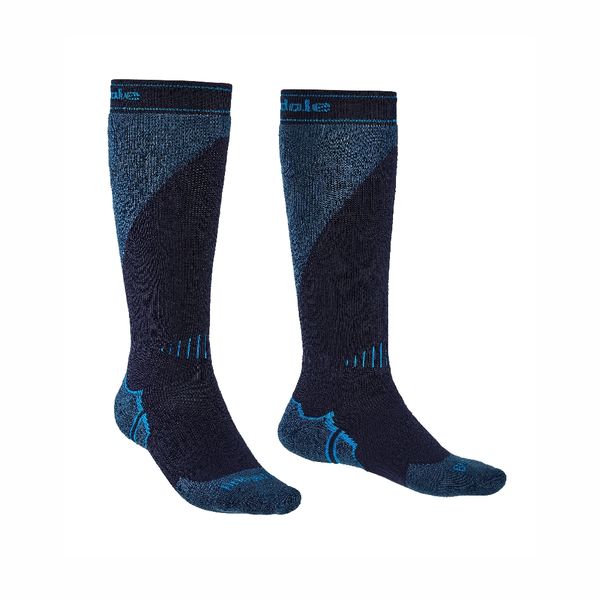 Bridgedale Ski Midweight Over Calf Mens Sock - Navy/Steel