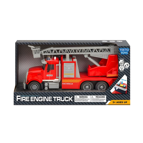 Fire Engine Toy Truck with Lights, Sounds & Water Spray - Car Toys for Boys Image