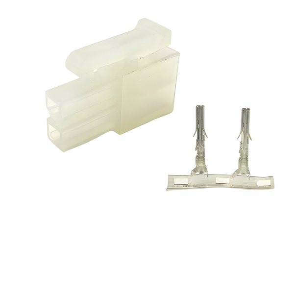 XY140-02F: 4.2mm, 2-Way In-line Female Housing w/ Terminals, 5A-250VAC