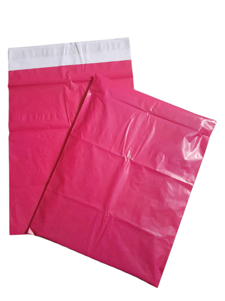 35.5x24.5cm Hot Pink Packaging Bags-10pcs