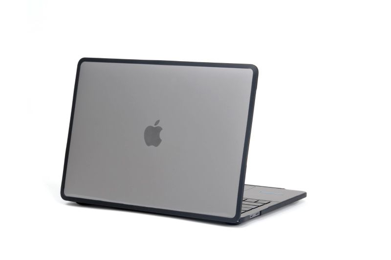 Protective Case for MacBook Air 13.6" M2, 2022 -Transparent/Black