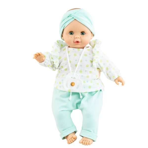 Paola Reina Dolls: Crying Baby Doll with Clothing &amp; Pacifier: Sonia - 36cm