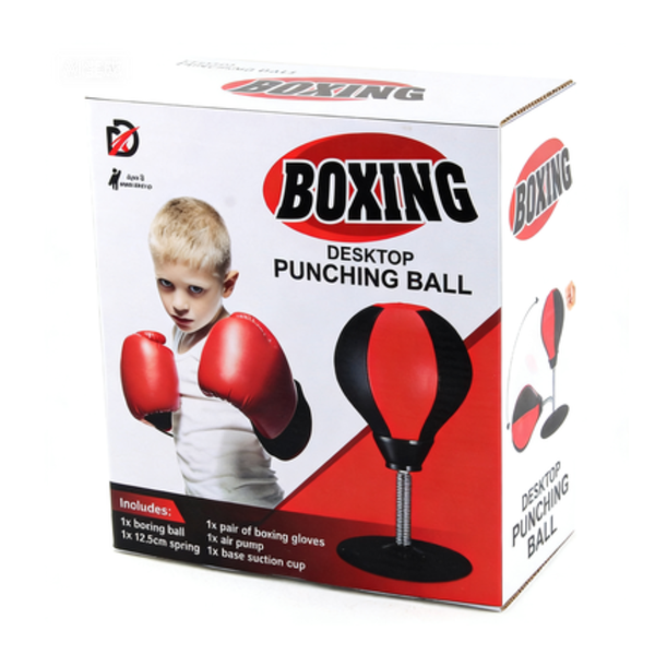 Kids Desktop Boxing Speed Ball, Super Suction Cup Stress Relief Toy