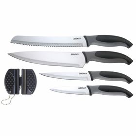 Shogun 5 Piece Kitchen Knife and Sharpener Set | Shop Today. Get it