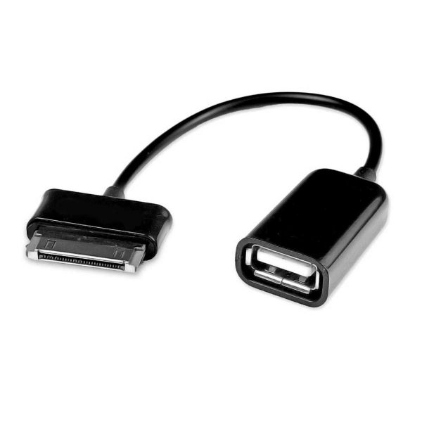 PTech 30 Pin Male To Female USB Adapter compatible With Samsung Galaxy Tabs