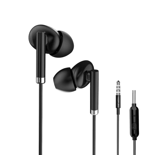 YESPLUS - YS-131 - Natural Sound &amp; Heavy Bass Earphones - Black