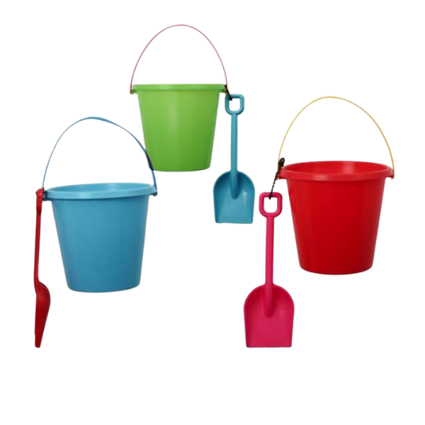 Beach Bucket with Spade Set- Pack Of 4