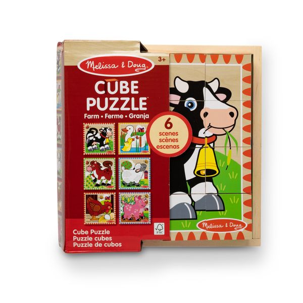 Melissa &amp; Doug Cube Puzzle Farm