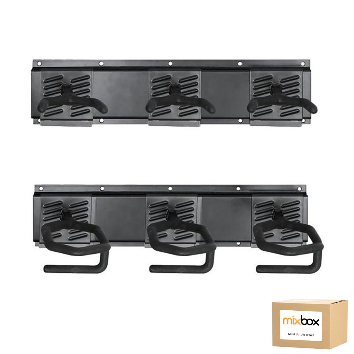 Mix Box Wall Mount 3 Slot Heavy Duty Wall Mount Rifle Gun Display Rack