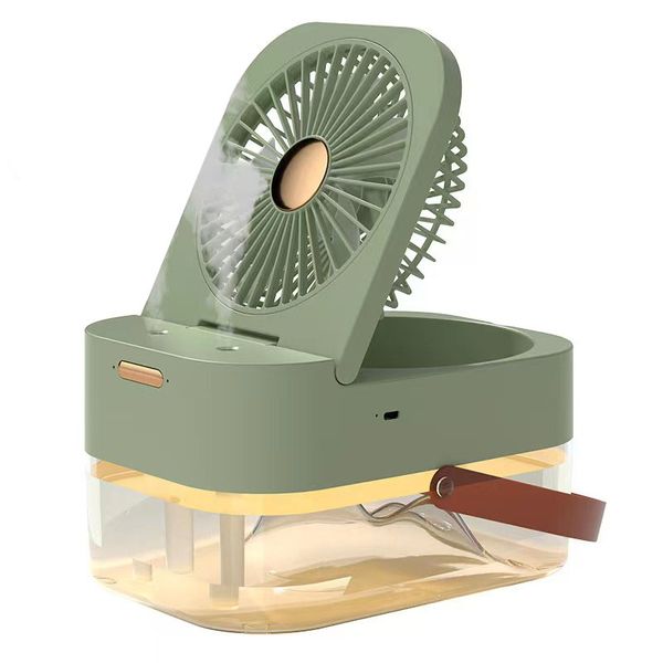 Fan with Water Mist with Night Light Rechargeable Cooling Humidifying