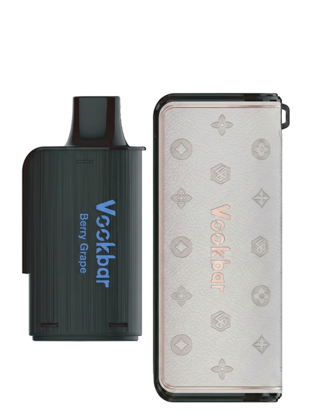 VOOKBAR Vape LUXE X 16000 Puffs-Berry Grape Pod-White Device