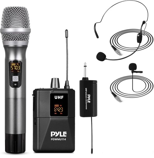 Professional UHF Wireless Microphone System Kit