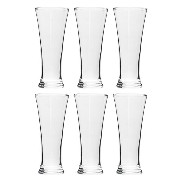 Regent Pilsner Flared Beer Glass 6 Pack, (320ml)