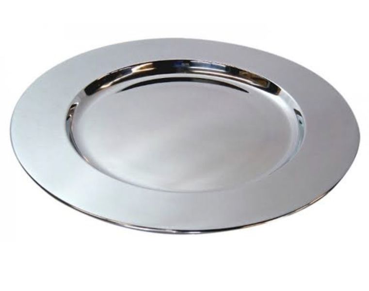 Stainless Steel Underplate Charger Plate- Pack of 6 Pieces