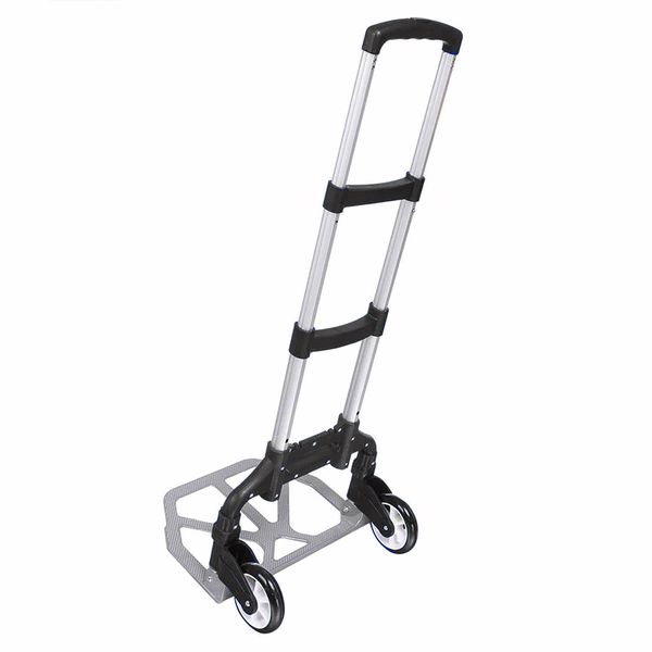 Foldable Aluminium Trolley - Black
