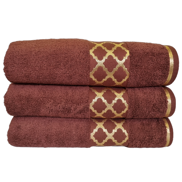 3 piece Diamond Towel Set