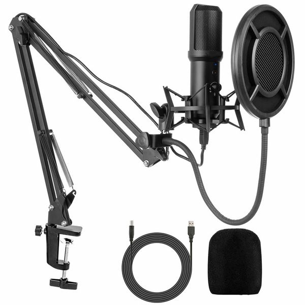 USB Professional Condenser Studio and Streaming Microphone Q-MIC525
