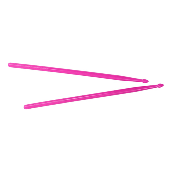 2 Pcs 5A Luminous Drumsticks Light Up Drumsticks Nylon Glow(Pink)
