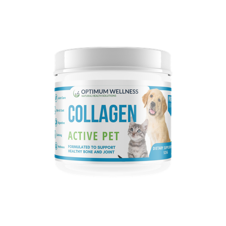 Optimum Wellness Collagen Active Pet Pure Collagen Peptides with MSM 525g Shop Today. Get it Tomorrow takealot