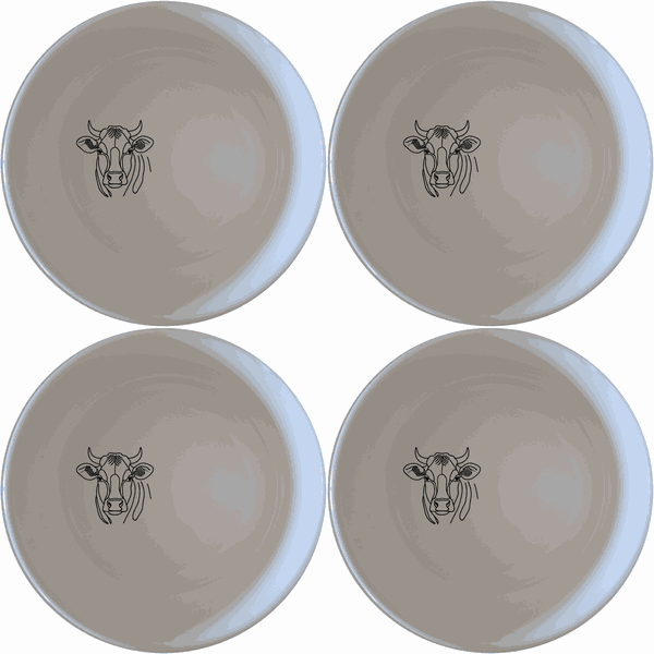 Curvy Fat Jersey Cows Bowl Set of 4 - Range 2