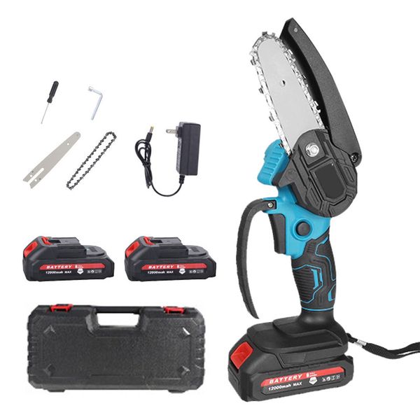 6 Inch Mini Electric Chainsaw Cordless Rechargeable Lightweight Portable
