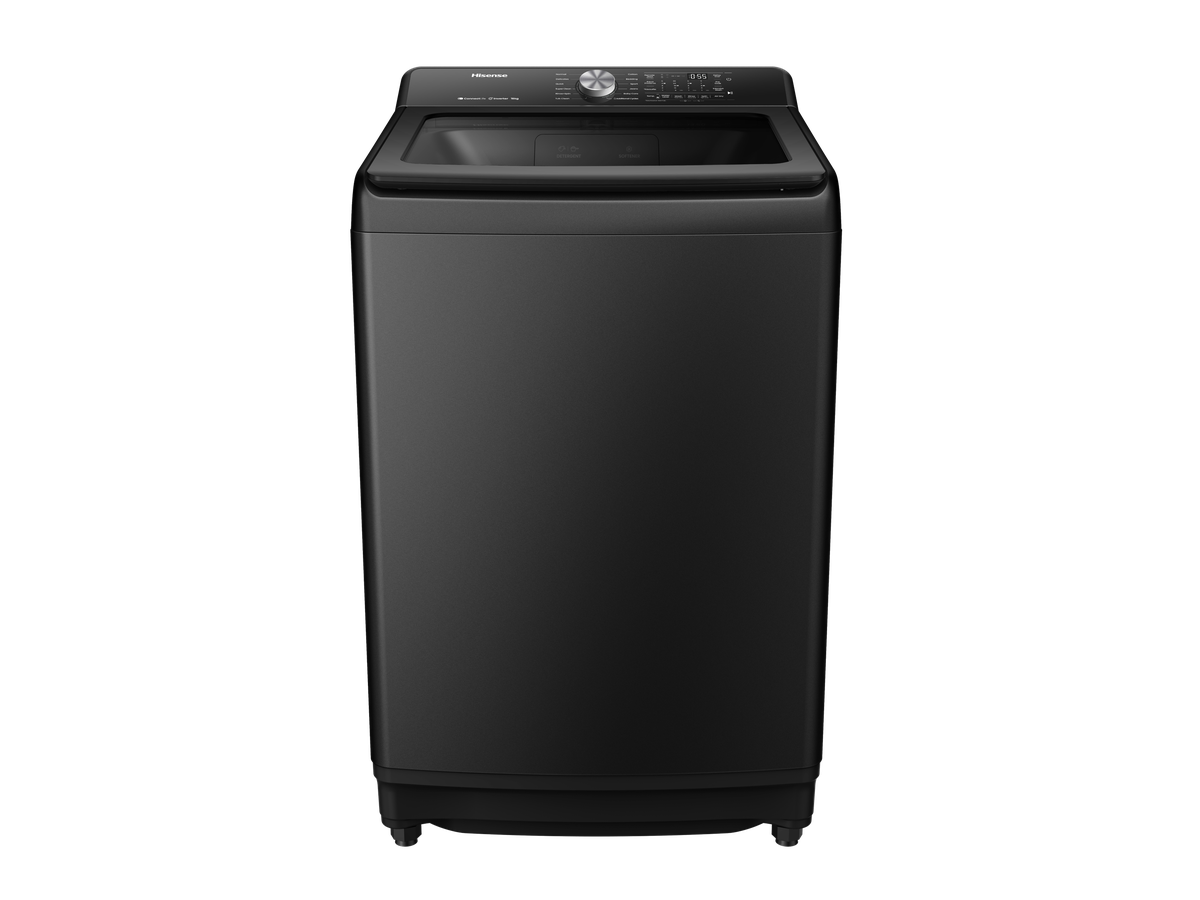Hisense 18Kg Smart Top Loader Washing Machine with Inverter- Premium Black