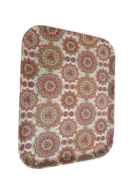 Mandala Orange Theme Tray - Vibrant &amp; Elegant Decorative Tray 45x20cm