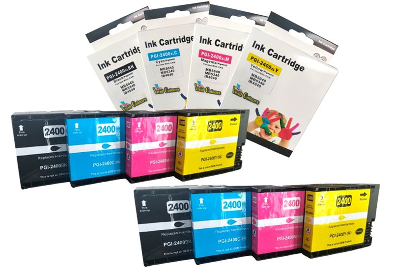Vivid Colours Compatible Canon PGI-2400XL/2400 Ink Cartridge - x2 set