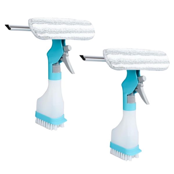 Home Heavy Duty Multipurpose 4 in 1 Glass Cleaner Squeegee 29cm - 2 pcs