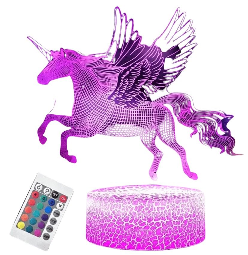 3D Unicorn Night Light