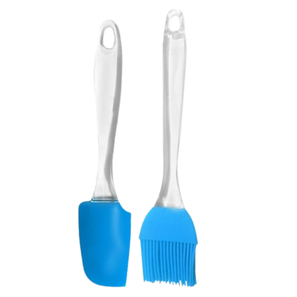 Heat-Resistant Silicone Spatula &amp; Brush Combo