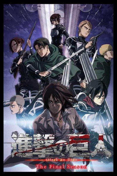 Attack On Titan (The Final Season) Poster with Black Frame