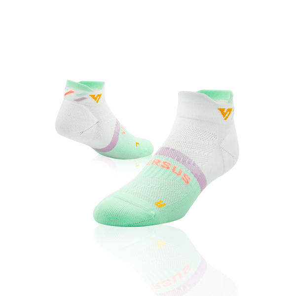 Versus Retro Rainbow Running Ankle Socks