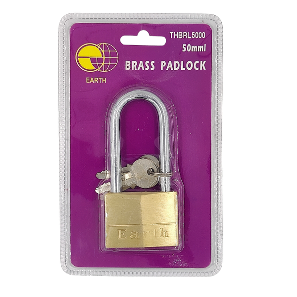 Earth 50mm Brass Padlock