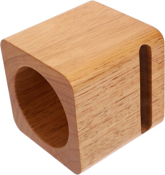 Wood Base Desktop Phone Stand Sound Amplifying Bracket for Music Lovers