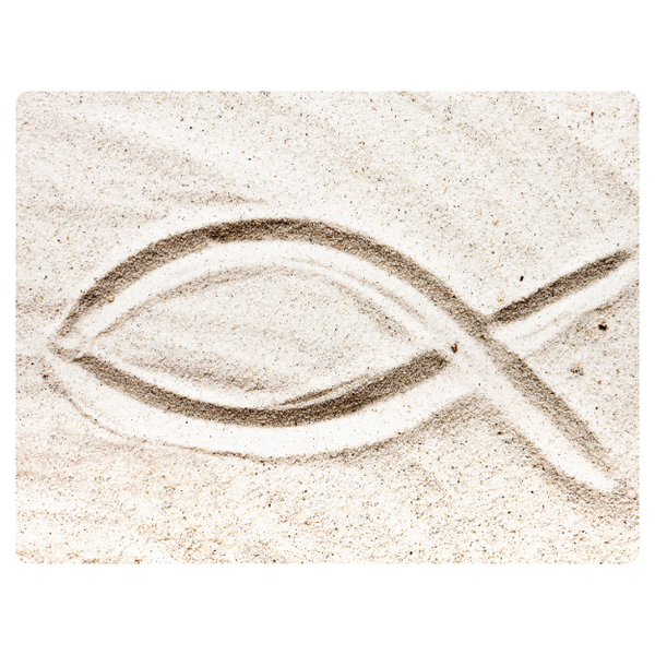 Faith Fish Printed Mouse Pad
