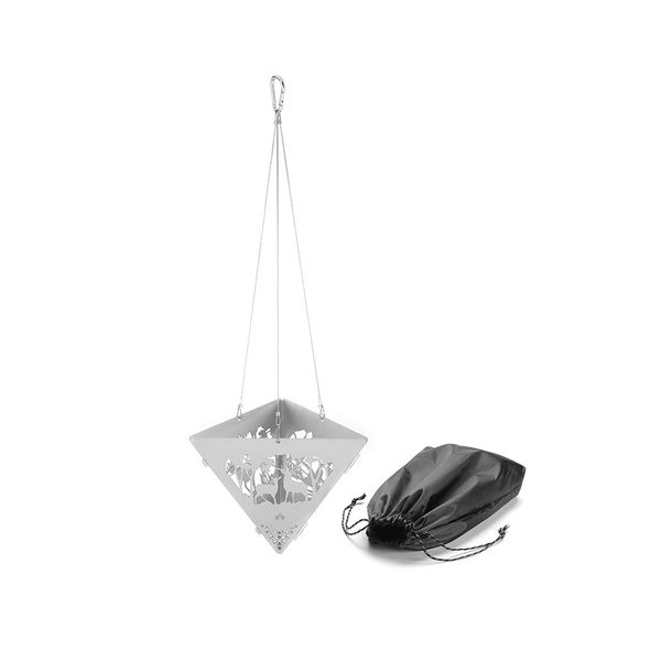 Camping Hanging Fire Pit Stainless Steel Hanging Fire Stove Fire Holder