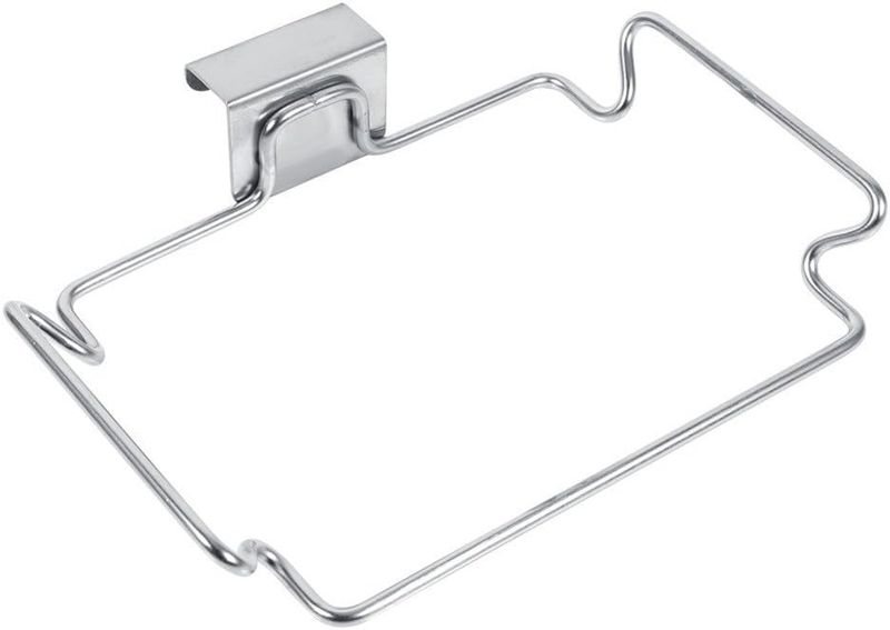 Cupboard Garbage Storage Bag Rack Hanging Stainless Steel Trash Bag Holder