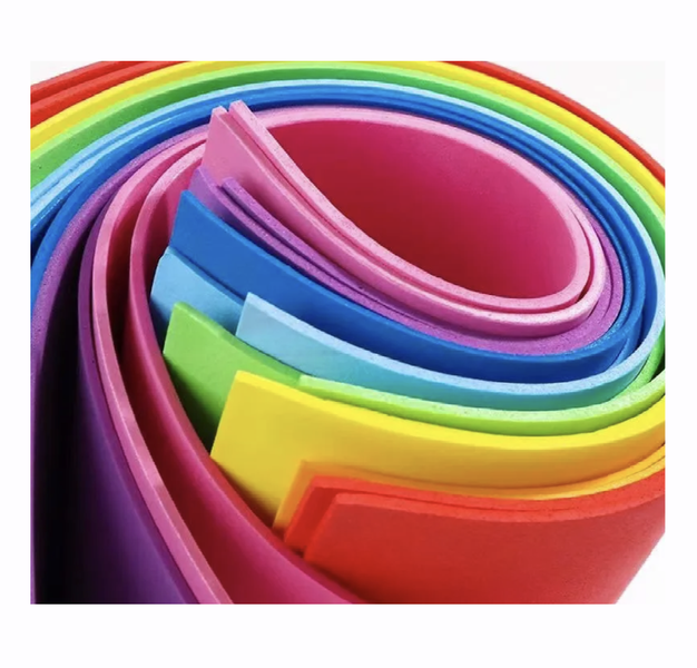 Craft 2mm Black Thick Foam Sheets 10pc ( 50 x 50cm) Rainbow