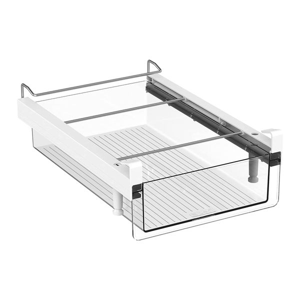 Dream Home Clear Plastic Hanging Fridge Drawer - Large 11.2cm x 36.2cm x 24.5cm