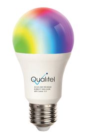 Qualitel Smart Light Bulb E27 - 9W RGB Colours & Cool + Warm White ...