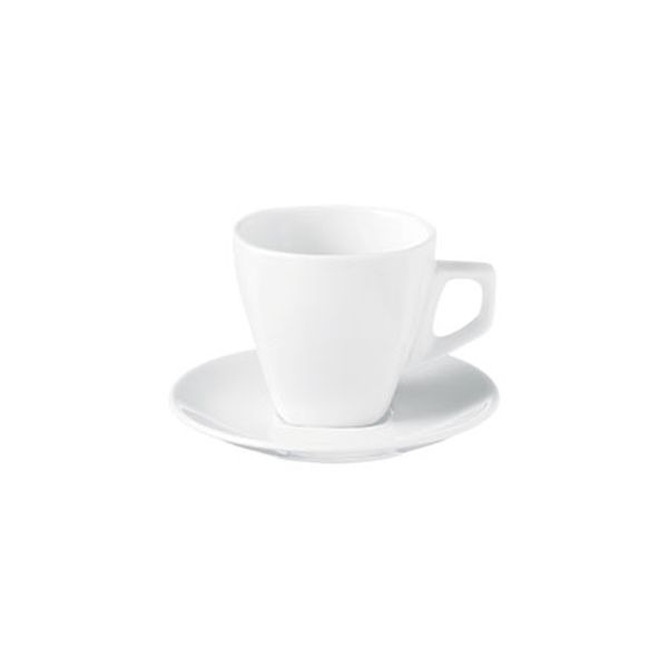 Fortis Prima White Square Cappuccino Cup 24 Pieces
