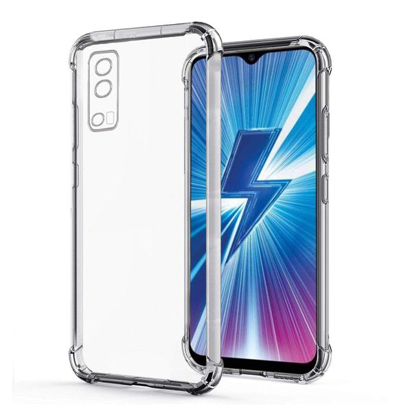 Shockproof TPU Clear Pouch for Vivo Y72 5G/Y53S/Y52