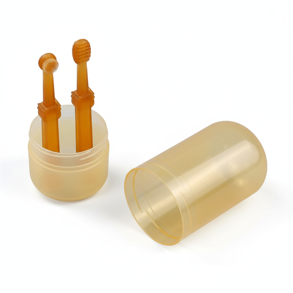 Pet Finger Toothbrush Set 2 Pack Dog Cat Dental Cleaning Soft Silicone
